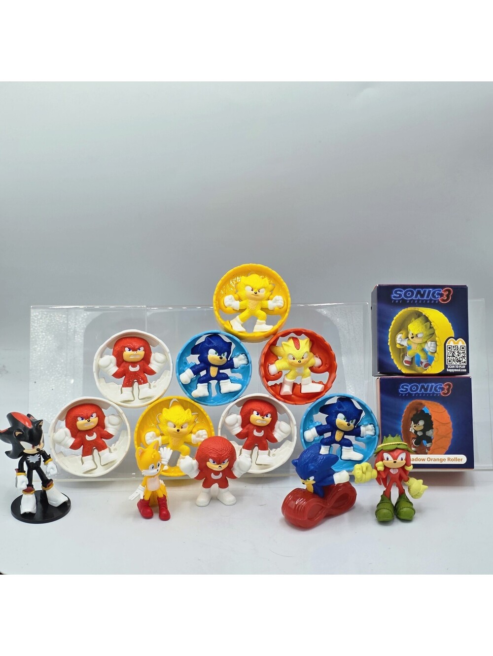 Sonic The Hedgehog Lot of 13 Figures McDonald's Sonic 3 Shadow Tails Knuckles